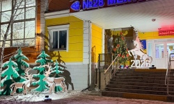 Ұлттық нақыштағы жаңа жылдық аула